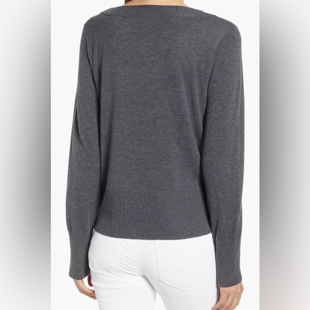 Chelsea28 Detailed Button Pullover, gray, S - Picture 4 of 11
